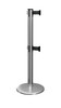 Pro Twin Retractable Belt Barrier Stanchions | 16 Foot ADA Belt Posts Stanchions Epic Crowd Control