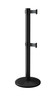 Pro Twin Retractable Belt Barrier Stanchions | 16 Foot ADA Belt Posts Stanchions Epic Crowd Control