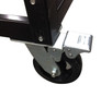 12 Post Stanchion Cart with Locking Wheels