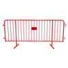 Red Heavy Duty Crowd Control Steel Barricades