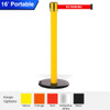  Safety Retractable Belt Barrier | Roller Safety Pro 16 Ft Stanchion Belts