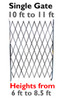 10-11 Foot Wide Single Fixed Gate