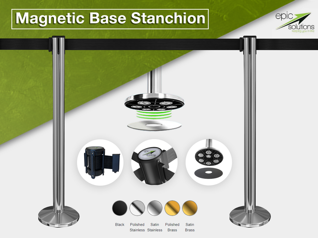 Introducing the QueuePro 250 Magnetic Base Stanchions: Enhancing Queue Management with Efficiency and Convenience