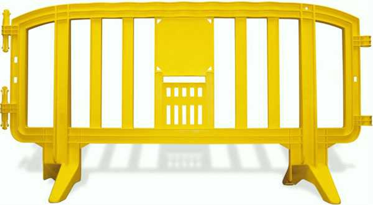 6.5 Foot Movit Plastic Barricades | Yellow