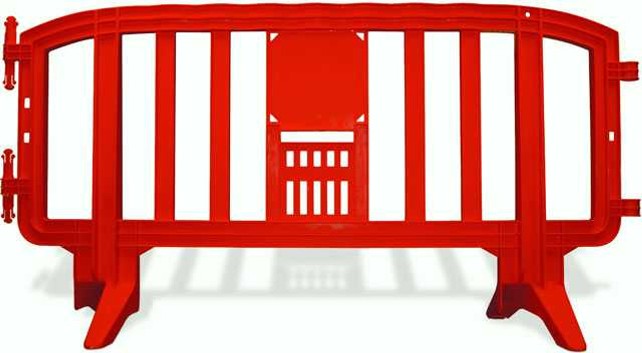 6.5 Foot Movit Plastic Barricades | Red