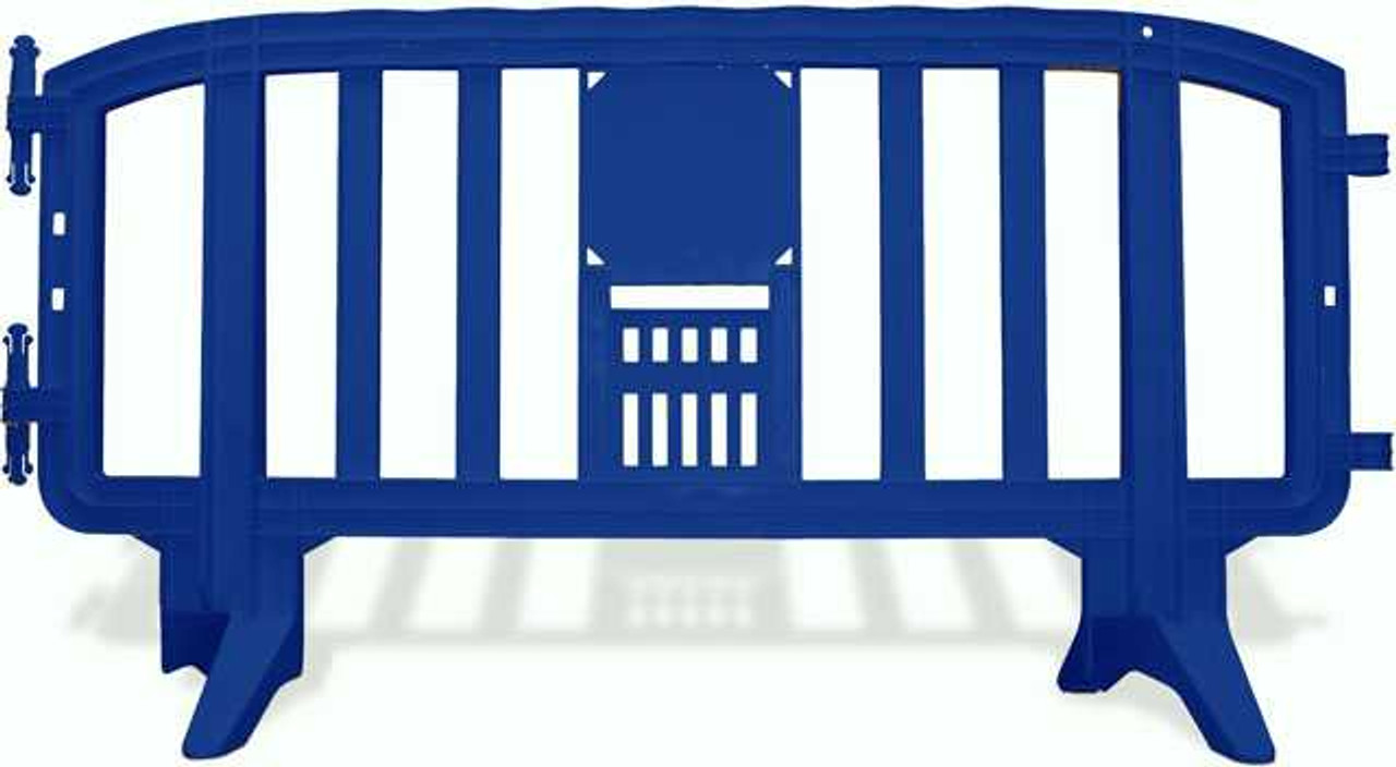 6.5 Foot Movit Plastic Barricades | Blue