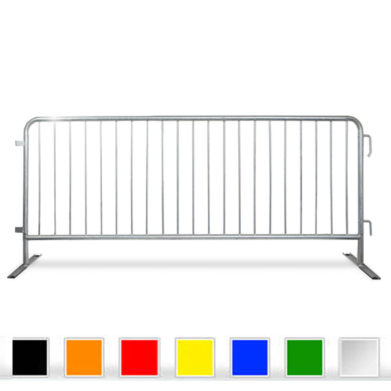 8.5 Foot Heavy Duty Steel Crowd Control Barricades | Bike Rack Barriers