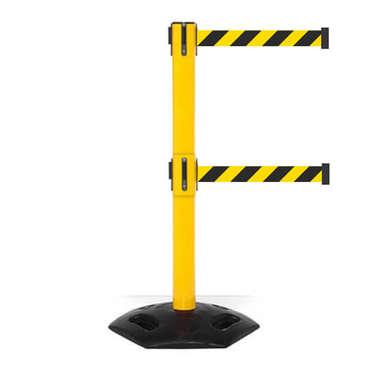 Twin Safety Retractable Belt Barrier | Weather Master 16 Foot Belt Barriers