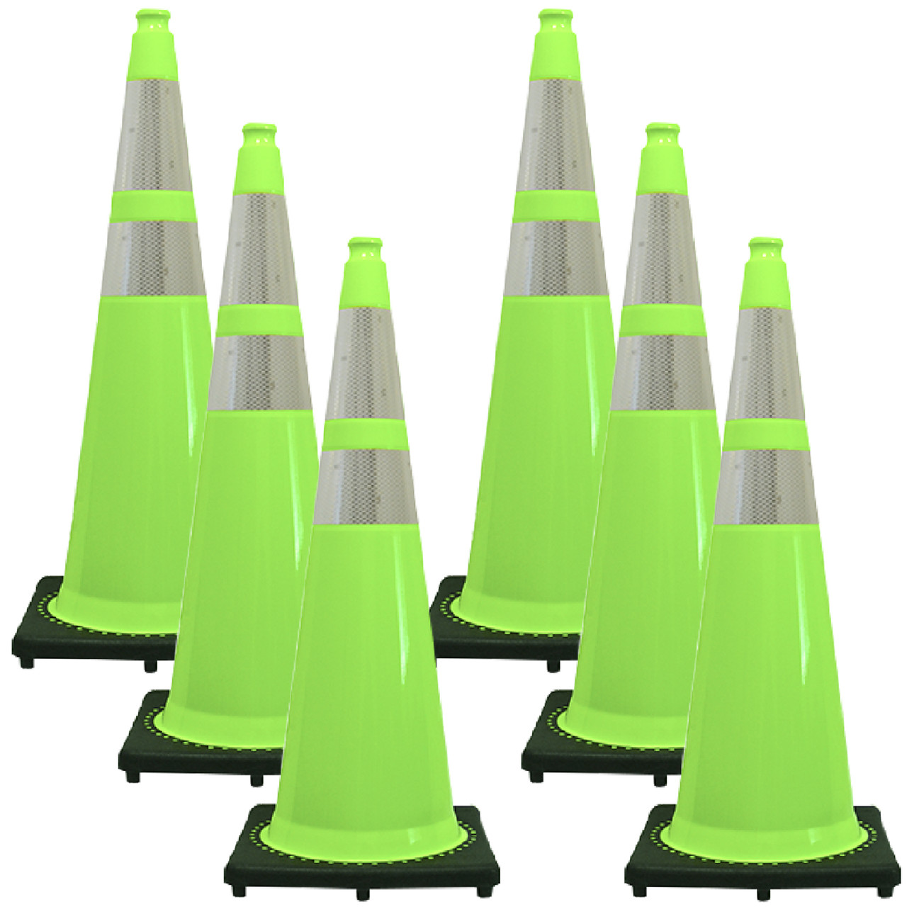 Colored Traffic Cones - Sets of 6 in 3 sizes