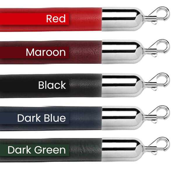 1.5" Naugahyde Stanchion Ropes 4 Foot to 10 Foot Stanchion Ropes Epic Crowd Control 1.5" Naugahyde Stanchion Ropes 4 Foot to 10 Foot Stanchion Ropes Epic Crowd Control