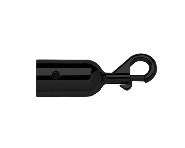 1" Rope Stanchion Rope End - Black Finish