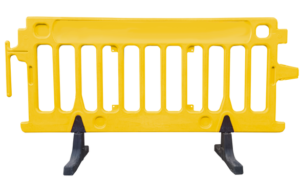 CrowdPro Plastic Barricade Yellow