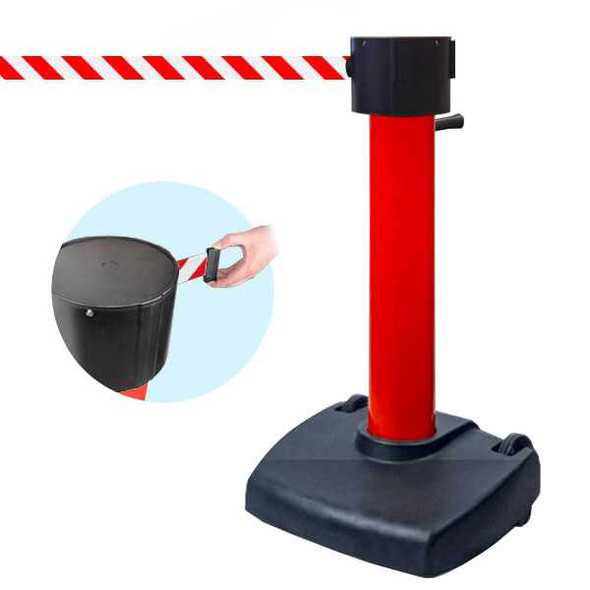Copy of Portable Retractable Belt Stanchion 150 Foot Belt Home Epic Crowd Control