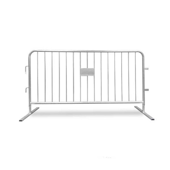 Heavy Duty 7 Ft Steel Crowd Control Barricades with Flat Bases Steel Barricades Epic Crowd Control