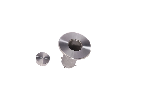 QueuePro FSK-SS Floor Socket and Cap | Satin Stainless Finish