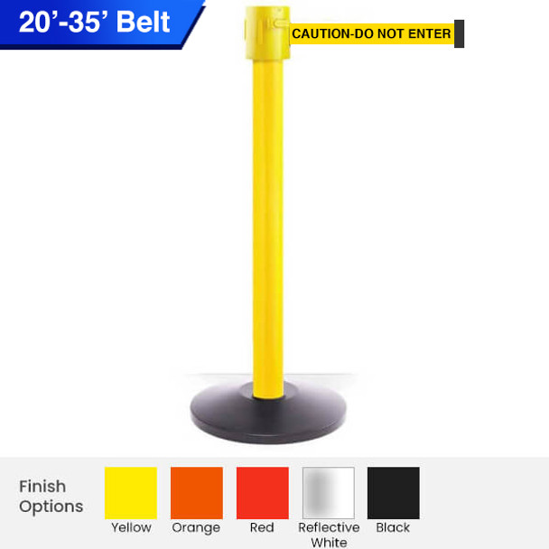 Safety Pro Retractable Belt Barrier Stanchions 20 / 25 / 30 / 35 Belts