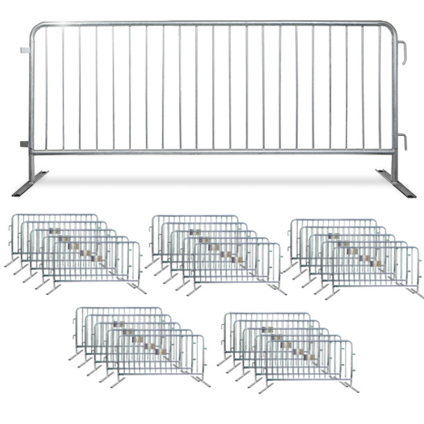 25 Crowd Control Barricades - Steel Barriers