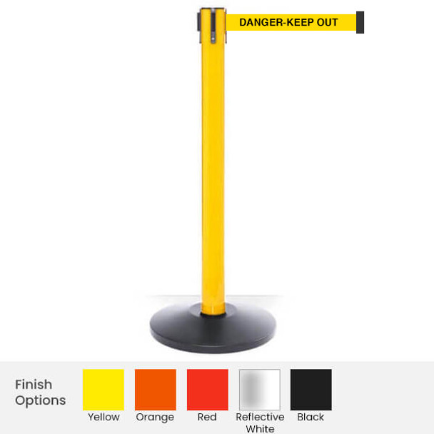 Pro Safety Retractable Belt Barrier | 16 Foot Belt Stanchion Posts