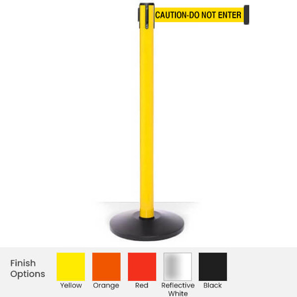 Safety Retractable Belt Barrier | 3" Wide Belt | 11 Foot Safety Master Stanchion
