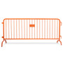 30 Pack 8.5 Ft Steel Crowd Control Barricades with Cart 