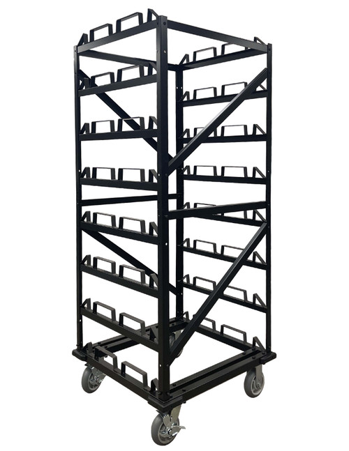 24 Post Stanchion Cart | Stanchion Barrier Cart