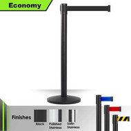 Retractable Belt Barrier Stanchion | 8.5 Foot Belt Stanchion Post Single Line Belt Posts Epic Crowd Control