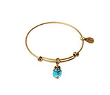 March Expandable Bangle Charm Bracelet in Gold