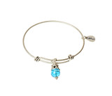 March Expandable Bangle Charm Bracelet in Silver