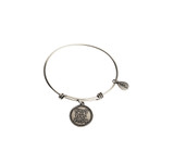 Happy Wife Happy Life Expandable Bangle Charm Bracelet in Silver