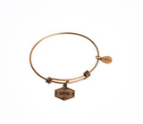 Inspire Expandable Bangle Charm Bracelet in Gold