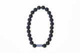 Stone Stretch Men's Bracelet With Onyx & Lava Rock Beads