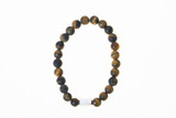 Stone Stretch Men's Bracelet With Tiger's Eye Beads