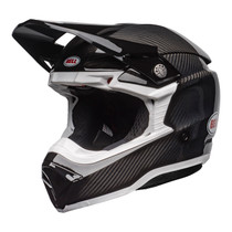 Bell MX 2022 Moto-10 Spherical Mips Adult Helmet (Gloss Black Carbon/White) Side Left