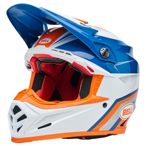 Bell 2025 Moto-9S Flex (Merchant Orange/Blue) ECE6 Front Left