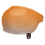 Bell Replacement Bullitt Bubble Shield (Brown Tabs) Amber Gradient