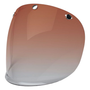 Bell Replacement Custom 500 Retro 3-Snap Fixed Shield (Amber Gradient)