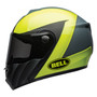 Bell 2022 Street SRT Modular Adult Helmet (Presence Grey/Hi-Viz Yellow) Side Left