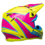 Bell MX 2023 Moto-9S Flex Adult Helmet (Sprite Yellow/Magenta) Back Right