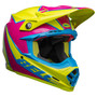 Bell MX 2023 Moto-9S Flex Adult Helmet (Sprite Yellow/Magenta) Front Right