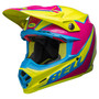 Bell MX 2023 Moto-9S Flex Adult Helmet (Sprite Yellow/Magenta) Front Left