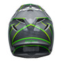 Bell MX 2023 Moto-9S Flex Adult Helmet (Sprite Grey/Green) Back
