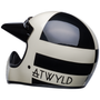 Bell Cruiser Moto-3 Adult Helmet (ATWYLD Orbit White/Black) Back Left