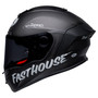 Bell Street 2023 Race Star Flex DLX Adult Helmet (Fasthouse Street Punk Gloss Black) Side Left Dark Visor