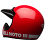 Bell Cruiser Moto 3 Adult Helmet (Classic Red) Back Left