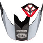 Bell MX 2023 Moto-10 Spherical Mips Adult Helmet (Renen Crux 2 Black/White) Peak and Mouthpiece