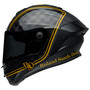 Bell Street 2023 Race Star Flex DLX Adult Helmet (RSD Player Matte Gloss Black/Gold) Side Left Dark Visor