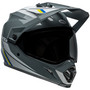 Bell MX 2024 MX-9 Adventure Mips Adult Helmet (Alpine Grey/Blue) Front Right Dark Visor