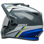 Bell MX 2024 MX-9 Adventure Mips Adult Helmet (Alpine Grey/Blue) Back Left