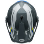 Bell MX 2024 MX-9 Adventure Mips Adult Helmet (Alpine Grey/Blue) Top