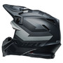 Bell MX 2024 Moto-9S Flex Adult Helmet (Banshee Black/Silver) Back Left